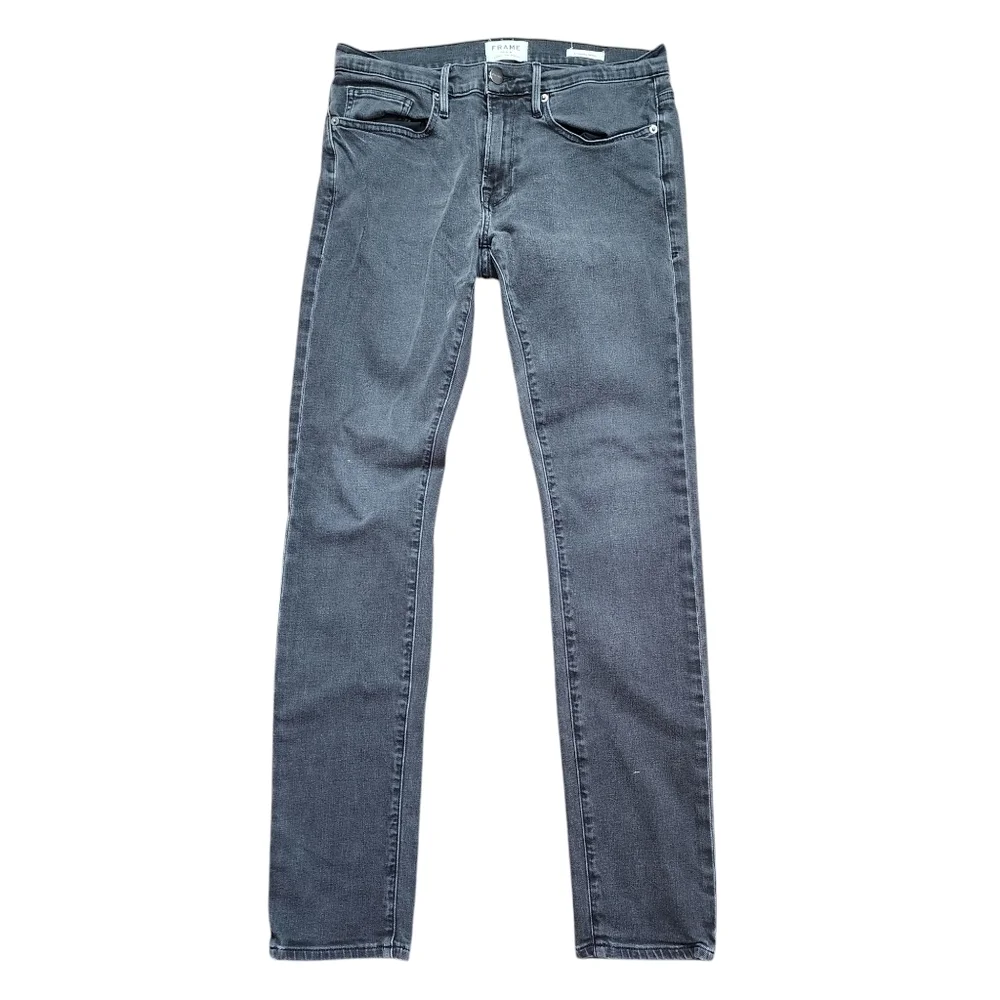 Frame L'Homme Skinny Gray Jeans Size 31